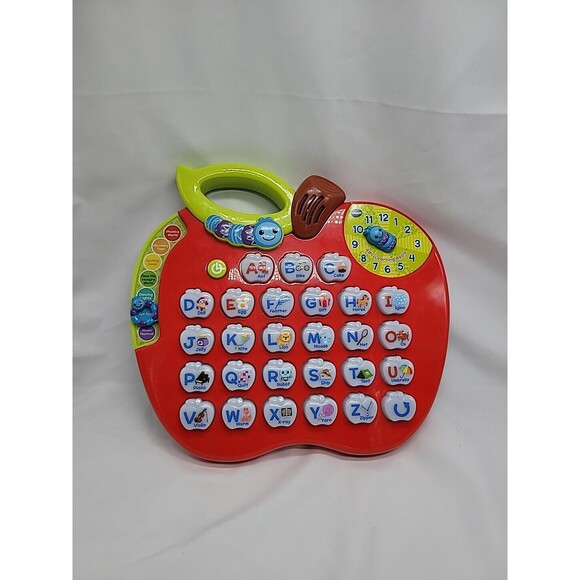 VTech Alphabet Red Apple ABC Learning Toy Preschool Letters Music & Lights Works - Picture 1 of 13